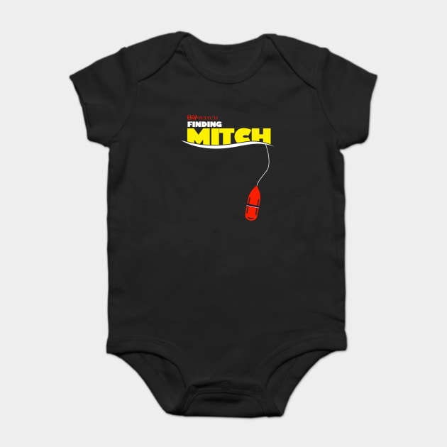 Baywatch Finding Mitch Nemo Dory Logo Baby Bodysuit by Rebus28